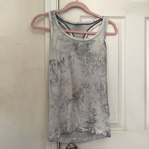 lululemon swiftly tank 2.0 in blue/grey tie dye